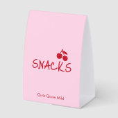 Plaque De Table Girls Gone Mild Pink and Cherry Red Bachelorette   (Recto)