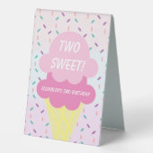 Plaque De Table Glace Deuxième Anniversaire (Recto)