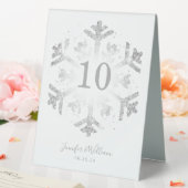 Plaque De Table Glam Snowflake Mariage Silver (In SItu (Mariage))