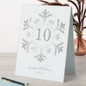 Plaque De Table Glam Snowflake Mariage Silver (En SItu (Tableau))