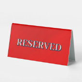 Plaque De Table Glamour rouge personnalisé (Verso)