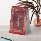 Plaque De Table Glitzy Foil | Henna Crimson Red Faux Parties scint (En SItu (Tableau))