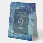 Plaque De Table Glitzy Foil | Ice Blue Faux Iridescente Shimmer (Verso)