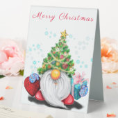 Plaque De Table Gnome avec l'arbre de Noël Casquette de table Tent (In SItu (Mariage))