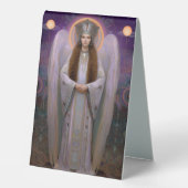 Plaque De Table  Goddess Shekinah High Frequency Kabbalist Art (Recto)