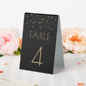 Plaque De Table Gold Parties scintillant Glam Black Mariage Numéro (In SItu (Mariage))