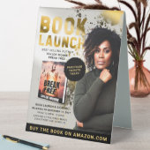 Plaque De Table Gold Splatter Professional Book Launch Event (En SItu (Tableau))