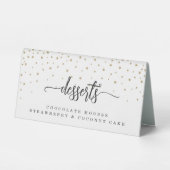 Plaque De Table Gold Stars Rustique Moderne (Recto)