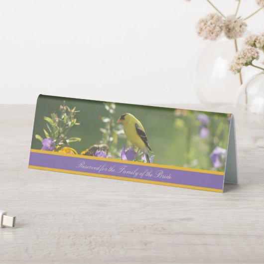 Plaque De Table Goldfinch Spring Garden Wedding (En SItu (Tableau))