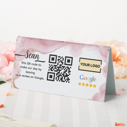 Plaque De Table Google Avis | Lien d'examen professionnel Code QR (In SItu (Mariage))