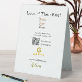 Plaque De Table Google évaluez-nous avis commande achat entreprise (En SItu (Tableau))
