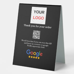 Plaque De Table Google examen logo de l'entreprise Analyser QR exa