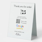 Plaque De Table Google examen logo entreprise site Web scanner cod (Recto)