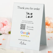Plaque De Table Google examen logo entreprise site Web scanner cod (In SItu (Mariage))