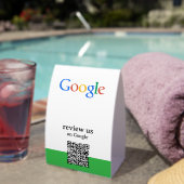 Plaque De Table Google Reviews QR Code Table Top (InVersositu (sur table))