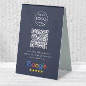 Plaque De Table Google Reviews Tabletop Sign | QR Code Table Tent
