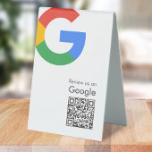 Plaque De Table Google Reviews Tabletop Sign | QR Code Table Tent