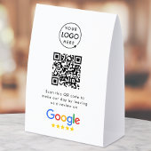 Plaque De Table Google Reviews Tabletop Sign | QR Code Table Tent