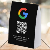 Plaque De Table Google Reviews Tabletop Sign | QR Code Table Tent