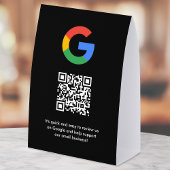 Plaque De Table Google Reviews Tabletop Sign | QR Code Table Tent