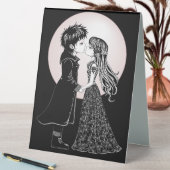 Plaque De Table Gothique Emo Enfants Kiss Valentine's Day (En SItu (Tableau))