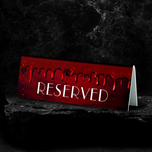 Plaque De Table Gothique Luxe | Black and Red Blood Drived Reserve