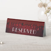 Plaque De Table Gothique Luxe | Black and Red Blood Drived Reserve (En SItu (Tableau))