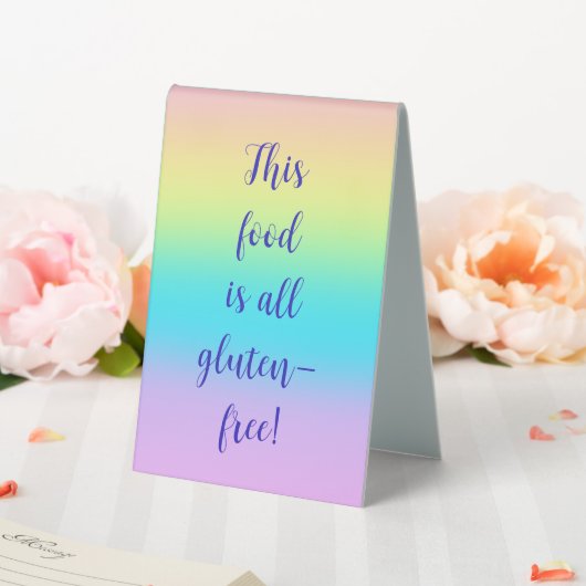 Plaque De Table Gradient de Gorgeous Pastel (In SItu (Mariage))