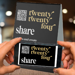 Plaque De Table Graduation 2024 QR Code Photo Photos Livre d'or