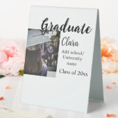 Plaque De Table Graduation ajouter nom classe de 20xx félicitation (In SItu (Mariage))