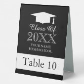Plaque De Table Graduation dîner table numéro panneaux de tente (Verso)