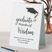 Plaque De Table Graduation Fête Paroles De Sagesse Conseil Invité (En SItu (Tableau))