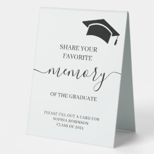 Plaque De Table Graduation Party Favori Mémoire Conseil invité