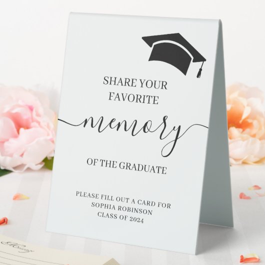 Plaque De Table Graduation Party Favori Mémoire Conseil invité (In SItu (Mariage))