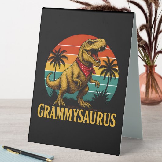 Plaque De Table Grammysaurus T Rex Dinosaur Grammy Fête des mères (En SItu (Tableau))