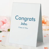 Plaque De Table grand garçon ajouter nom félicitations date année  (In SItu (Mariage))