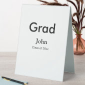 Plaque De Table grand garçon ajouter nom félicitations date année (En SItu (Tableau))