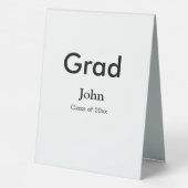 Plaque De Table grand garçon ajouter nom félicitations date année (Verso)