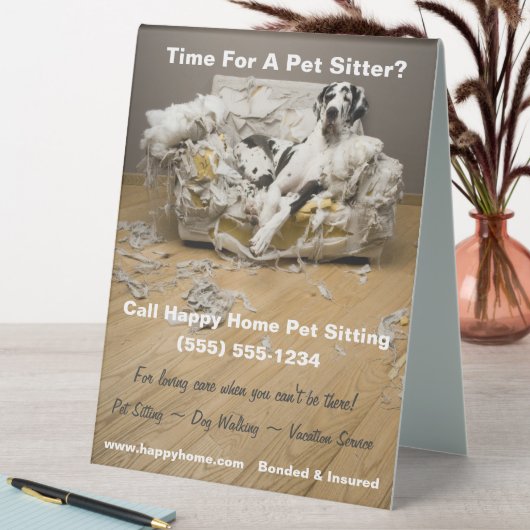 Plaque De Table Grande Danse sur Canapé Chevronné Animaux de compa (En SItu (Tableau))