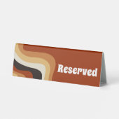 Plaque De Table Gras Retro Super les années 70 Wavy Boho Mariage R (Verso)