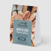 Plaque De Table Grayish Blue Therapy Counseling Your Logo Here (Recto)