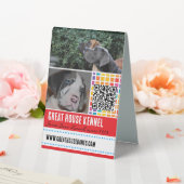 Plaque De Table Great Dane Kennel QR Code Signal promotionnel (In SItu (Mariage))