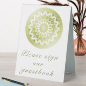 Plaque De Table Green Lace Mandala Wedding (En SItu (Tableau))