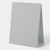 Plaque De Table Gris Rouge Votre nom Monogramme initial Moderne (Verso)