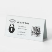 Plaque De Table Guest Wifi Password and Network Business Table (Recto)
