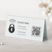 Plaque De Table Guest Wifi Password and Network Business Table (En SItu (Tableau))