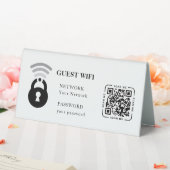 Plaque De Table Guest Wifi Password and Network Business Table (In SItu (Mariage))