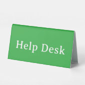 Plaque De Table Guichet d'assistance | Présentoir de table en plas (Verso)