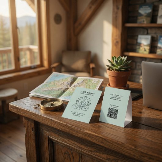 Plaque De Table Guide de randonnée et de camping en tente de table