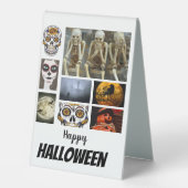 Plaque De Table Halloween 8 Photo Collage personnalisé (Recto)